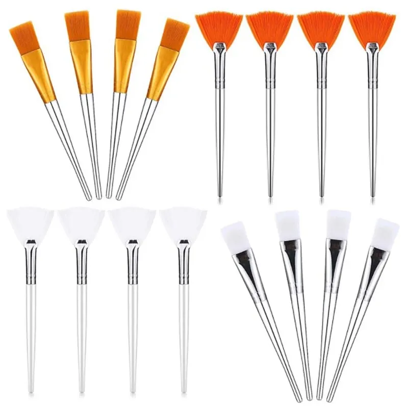 3/4 قطعة أدوات ماكياج لتقوم بها بنفسك مجموعة فرشاة قناع الوجه فرش قضيب ناعمة تتضمن مروحة ناعمة فرش الوجه فرشاة قضيب الحمض — image 1