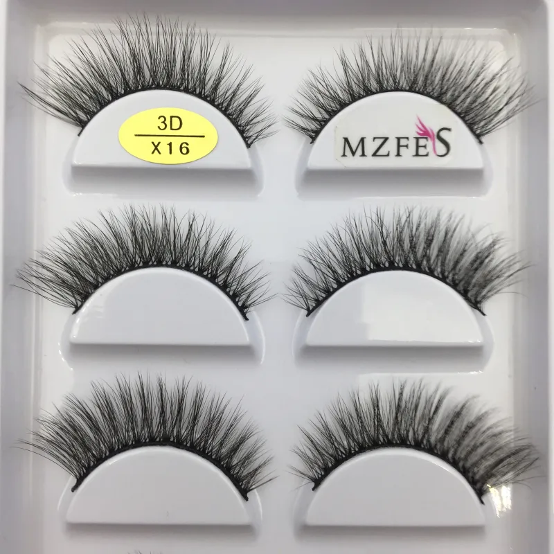 Natural 3D Mink False Eyelashes Makeup Fake Eye Lashes Faux Cils Make Up Beauty Tools Wholesale 5 Pairs — image 33
