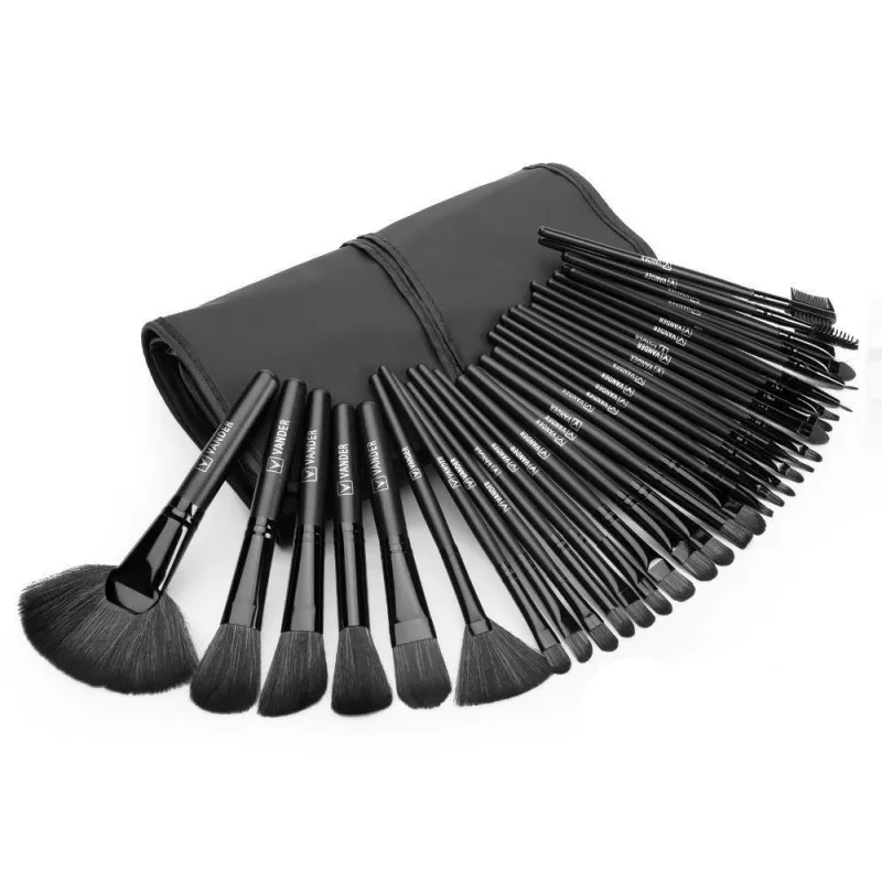 Set di pennelli per trucco 32 pezzi Pennello per fondotinta professionale in polvere per contorno ombretto per sfumare colori multipli — image 8