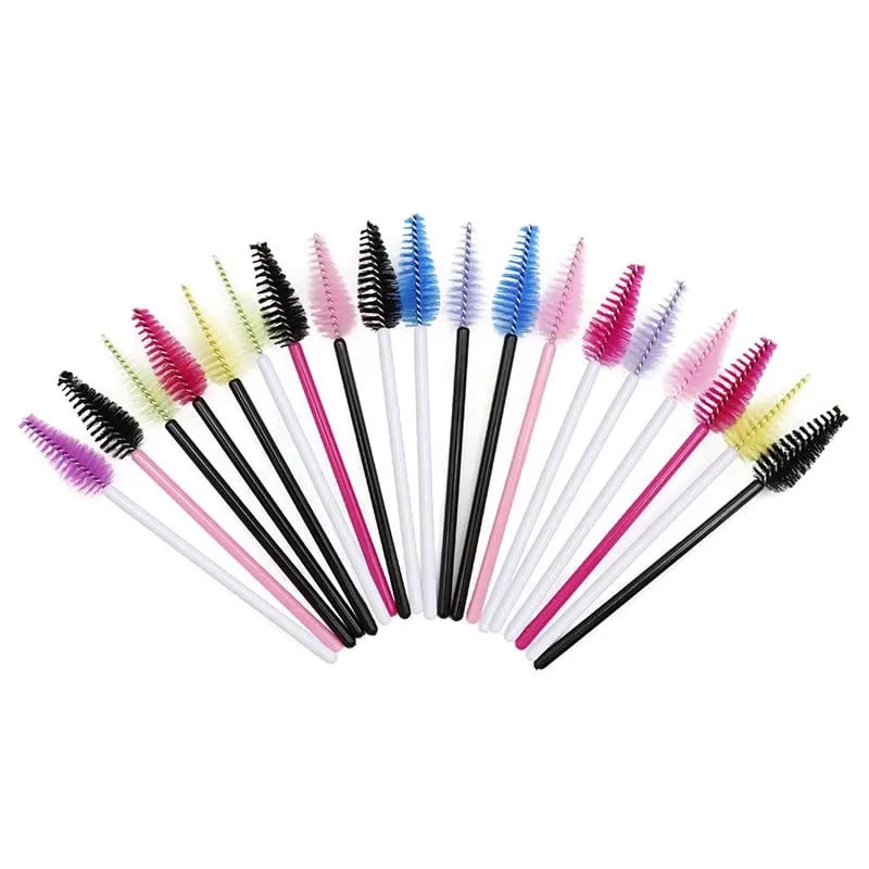 50pcs 속눈썹 눈썹 브러시 물방울 모양 나일론 속눈썹 연장 어플리케이터 속눈썹 메이크업 브러쉬 미용 도구 마스카라 완드 — image 5
