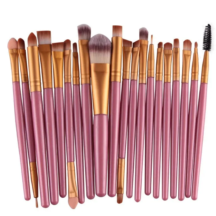Set di pennelli per trucco da 20 pezzi Set di pennelli per trucco in polvere cosmetica Ombretto Eyeliner Fondotinta Miscela per fard Pennelli per trucco per donna di bellezza Maquiagem — image 11