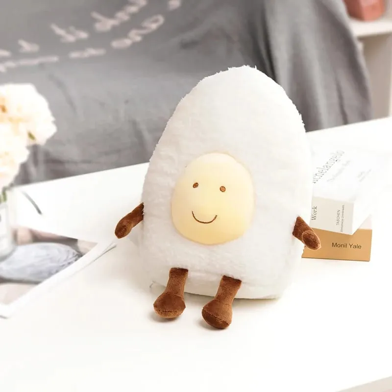 Bantal Mewah Awan Comel Sumbat Roti Keluarga Kreatif Lembut Telur Rebus Chestnut Hermit Crab Mainan Bantal Kereta Hiasan Rumah Mainan Kanak-kanak — image 15