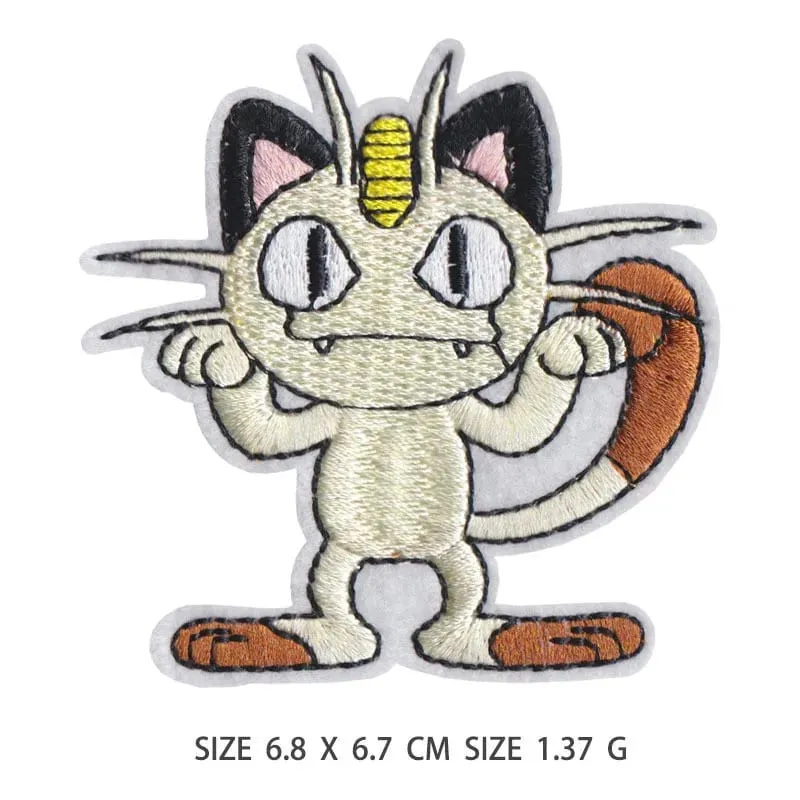 Tambalan Kain Stiker Pakaian Pikachu Jahit Tambalan Bordir Applique Besi Pada Pakaian Kartun Dekorasi Garmen DIY — image 5