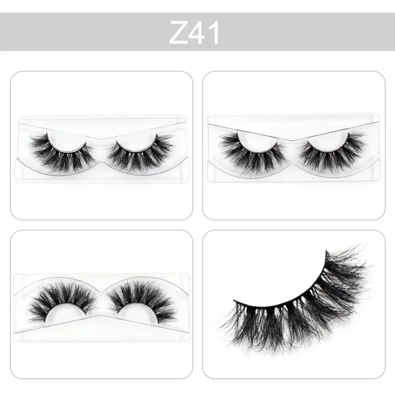 Trang điểm Mi 3D Lông mi chồn Wispy Volume Lông mi giả Kịch tính Mi Lông mi xù tự nhiên Hoàn thiện đầy đủ Quyến rũ mắt — image 9