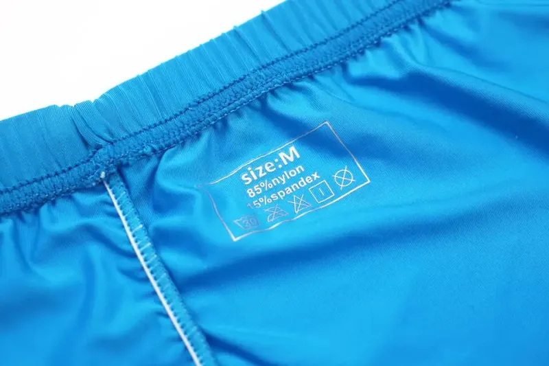 Biancheria intima da uomo sexy Boxer Solido sottile Mutandine di seta di ghiaccio Uomo Traspirante Vita bassa U Custodia convessa Mutande Uomo Cueca Calzoncillo — image 29