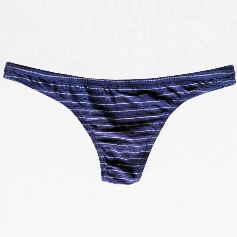 5 Lelaki Seluar Seksi Bikini Berjalur Seluar Dalam Lembut Bernafas Seluar Dalam Cucea Lelaki Seluar Gay Selesa Cueca Seluar Dalam Lelaki C903-1