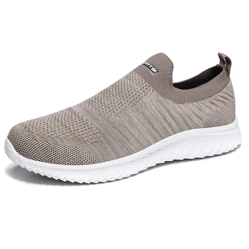 Uomini Vulcanize Scarpe Maglia Scarpe Da Uomo Leggere E Comode Scarpe Da Ginnastica da uomo 2025 Autunno Moda Slip On Appartamenti Scarpe Mocassini Maschili
