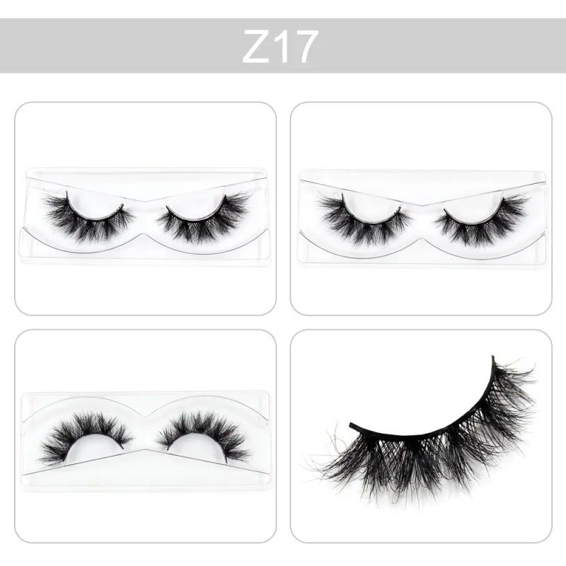Trang điểm Mi 3D Lông mi chồn Wispy Volume Lông mi giả Kịch tính Mi Lông mi xù tự nhiên Hoàn thiện đầy đủ Quyến rũ mắt — image 23