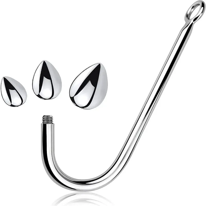 Kecil Menengah Besar 3 Bola Set Logam Anal Kait Manik-manik Kepala Butt Plug Dilator Pijat Prostat Masukkan Mainan Seks Bdsm untuk Pria — image 1