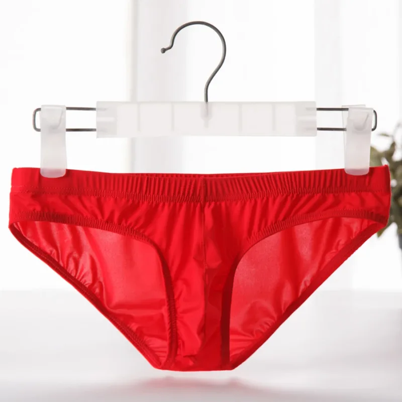 กางเกงในชายผ้าไหมน้ำแข็งกางเกง Ultra-thin Silky Breathable Underpants ชายต่ำเอวกางเกงสบายชุดชั้นในชาย YJ003 — image 9