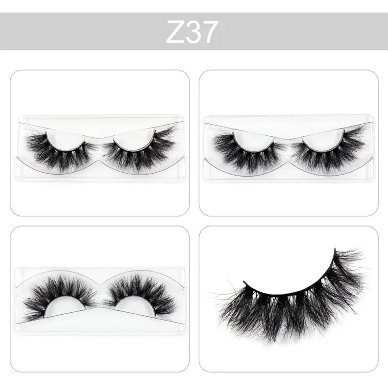 Trang điểm Mi 3D Lông mi chồn Wispy Volume Lông mi giả Kịch tính Mi Lông mi xù tự nhiên Hoàn thiện đầy đủ Quyến rũ mắt — image 42