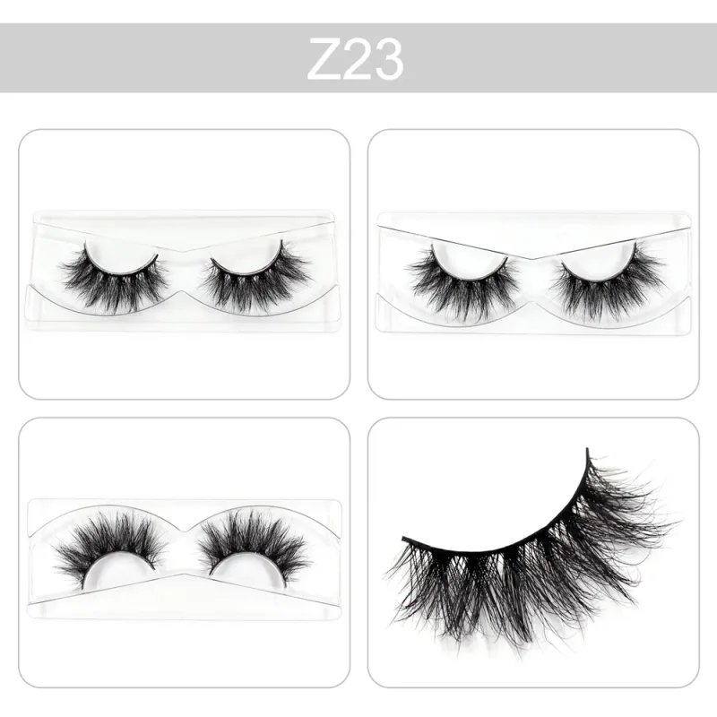Trang điểm Mi 3D Lông mi chồn Wispy Volume Lông mi giả Kịch tính Mi Lông mi xù tự nhiên Hoàn thiện đầy đủ Quyến rũ mắt — image 28