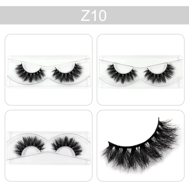 Trang điểm Mi 3D Lông mi chồn Wispy Volume Lông mi giả Kịch tính Mi Lông mi xù tự nhiên Hoàn thiện đầy đủ Quyến rũ mắt — image 16