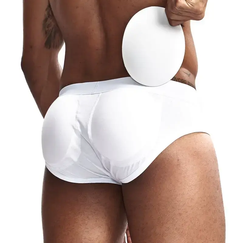 Sexy Butt Lifting Underwear Men Padded Boxer Enhancing Hips Push Up Cup Underpants Bulge Pouch Boxers Shorts Breathable — image 2