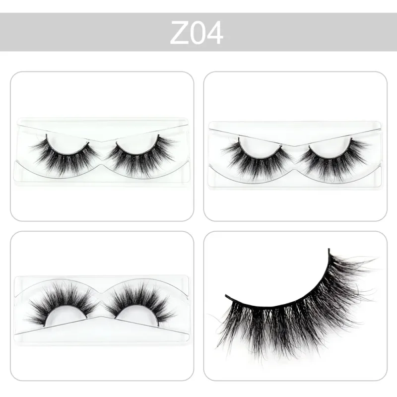 Trang điểm Mi 3D Lông mi chồn Wispy Volume Lông mi giả Kịch tính Mi Lông mi xù tự nhiên Hoàn thiện đầy đủ Quyến rũ mắt — image 12