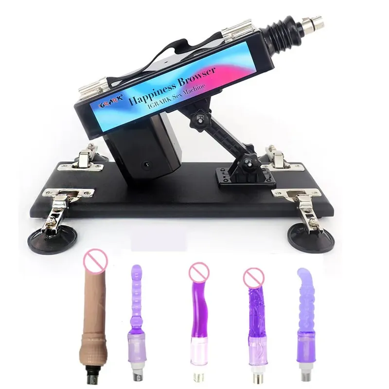 Macchina automatica del sesso del vibratore del motore forte con gli allegati del dildo Giocattoli regolabili del sesso della macchina di amore della pistola per il gioco adulto delle donne dell'uomo — image 27