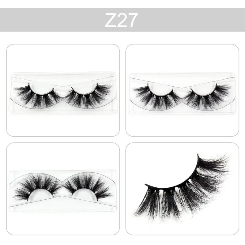 Trang điểm Mi 3D Lông mi chồn Wispy Volume Lông mi giả Kịch tính Mi Lông mi xù tự nhiên Hoàn thiện đầy đủ Quyến rũ mắt — image 32