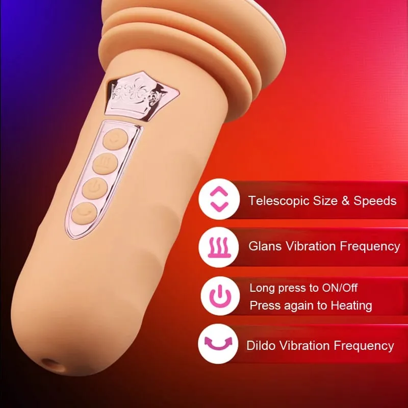 Macchina del sesso a ventosa Vibratore telescopico con vibratore Massaggiatore automatico della vagina Spinta Ventosa del pene Giocattoli del sesso per le donne Gioco per adulti — image 5