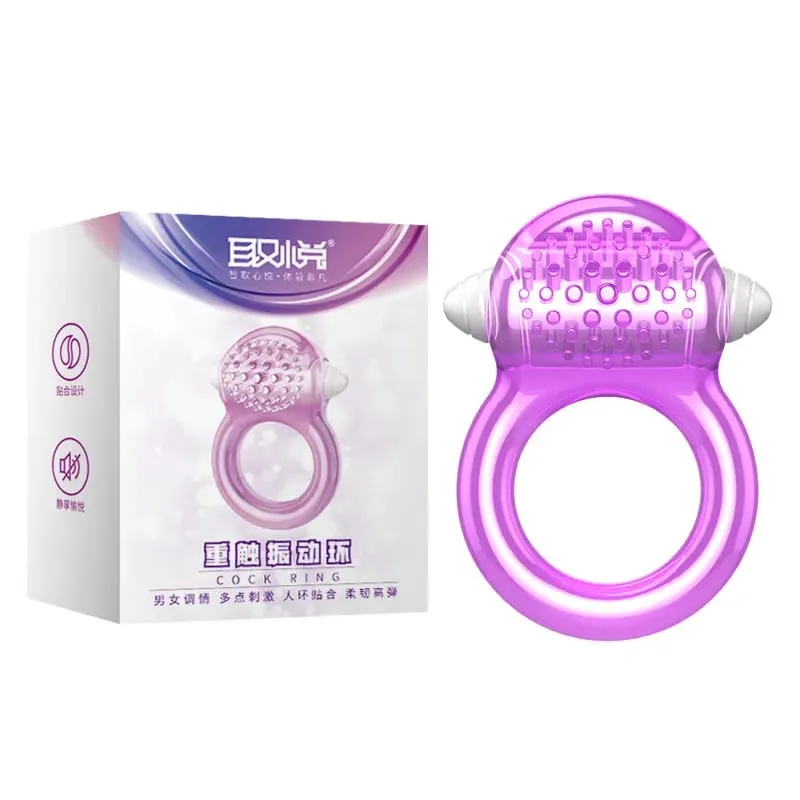 Silicone medico vibratore del pene forte vibrazione del dildo uomo masturbazione ritardo eiaculazione anello vibratore prodotto del sesso giocattoli erotici — image 7