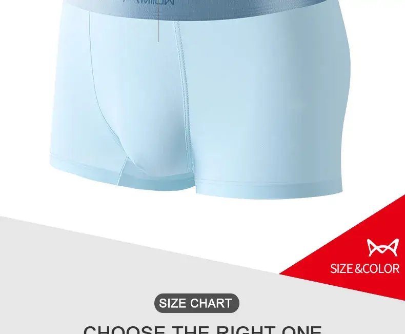 Miiow 3Pcs Ice Silk Men Boxer Shorts Underwear Antibacterial Boxershorts Cueca Male Panties Fashion Men Underpants Lingeries 5XL — image 11