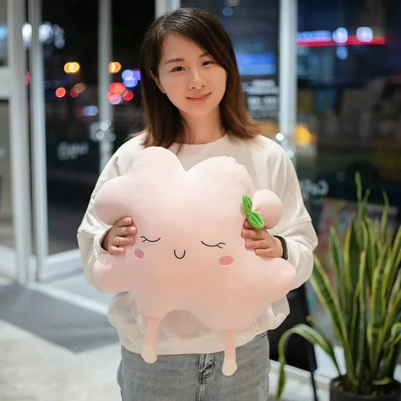 Cute Sun Cloud Plush Pillow Stuffed Soft Creative Plush Sun Cloud Toy Car Pillow Mga Laruang Dekorasyon sa Bahay — image 9