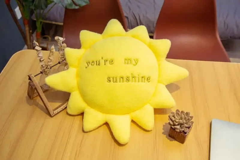 Waschbares Himmel Wolke Stern Sonne Regenbogen Kissen gefüllt rosa Stern Lollipop Herz Girly Sofa Rückenkissen Süßes Geschenk für Sie — image 14