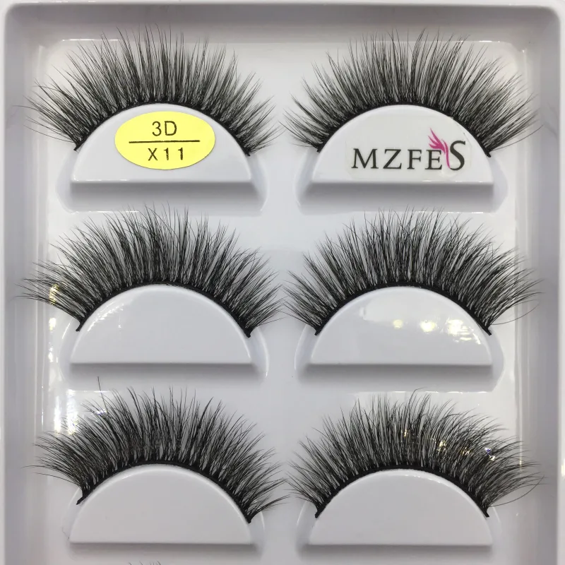 Natural 3D Mink False Eyelashes Makeup Fake Eye Lashes Faux Cils Make Up Beauty Tools Wholesale 5 Pairs — image 19