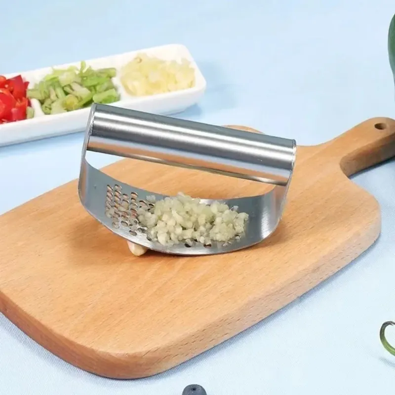 Manual Stainless Steel Garlic Mincer Garlic Crusher Press For Fruit Vegetable Kitchen Gadget Manual Food Processors — image 3