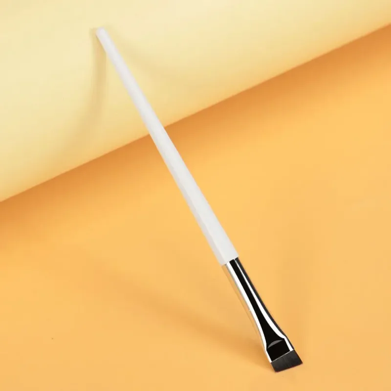 Make-up Tool Šikmý kosmetický štětec Plochý štětec na tužky na obočí Štětec na obočí Čepel štětce na make-up Štětečky na jemné oční linky šikmé