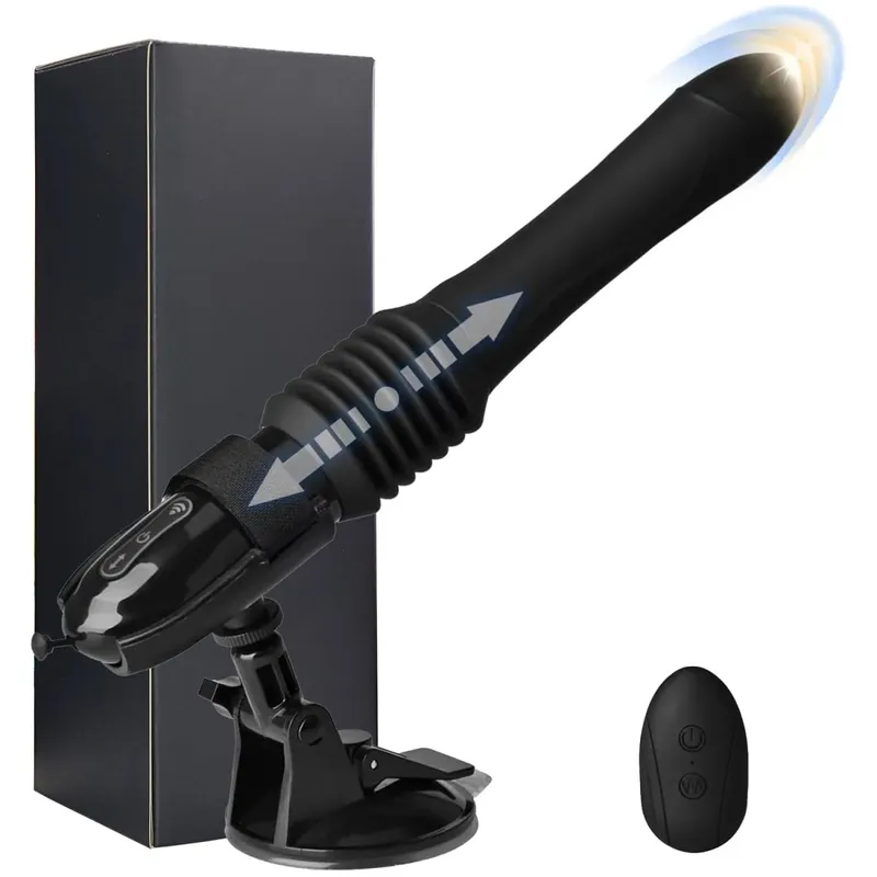 Sex Machine Teleskopický vibrátor Dildo Automatický masážní přístroj nahoru dolů G bodový zatahovací zatahovací vaginální hračka ženská masturbace — image 1