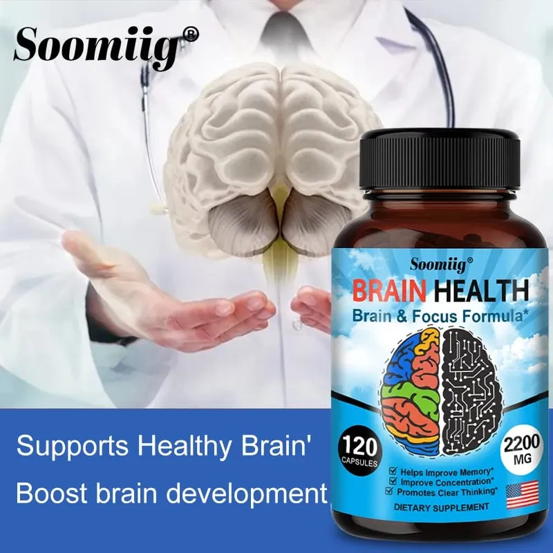 Kapsul Ginkgo Biloba 1200Mg Mendukung Fungsi Memori Otak dan Kewaspadaan Mental Suplemen Kesehatan Otak 30/60/120 Kapsul — image 3