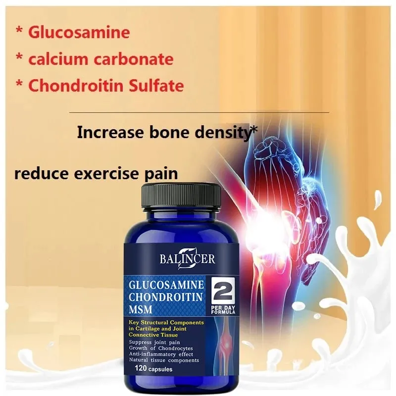Glucosamine Chondroitin MSM Capsules for Joint Health Promotes Bone and Joint Mobility Dietary Supplement — image 2