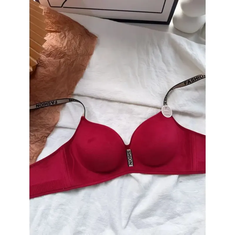 หนา 5 ซม. Push-Up Bra - เต้านมเล็กรวบรวม Anti-Sagging นุ่มหน้าอกแบนชุดชั้นในพิเศษไม่มีแหวนเหล็ก