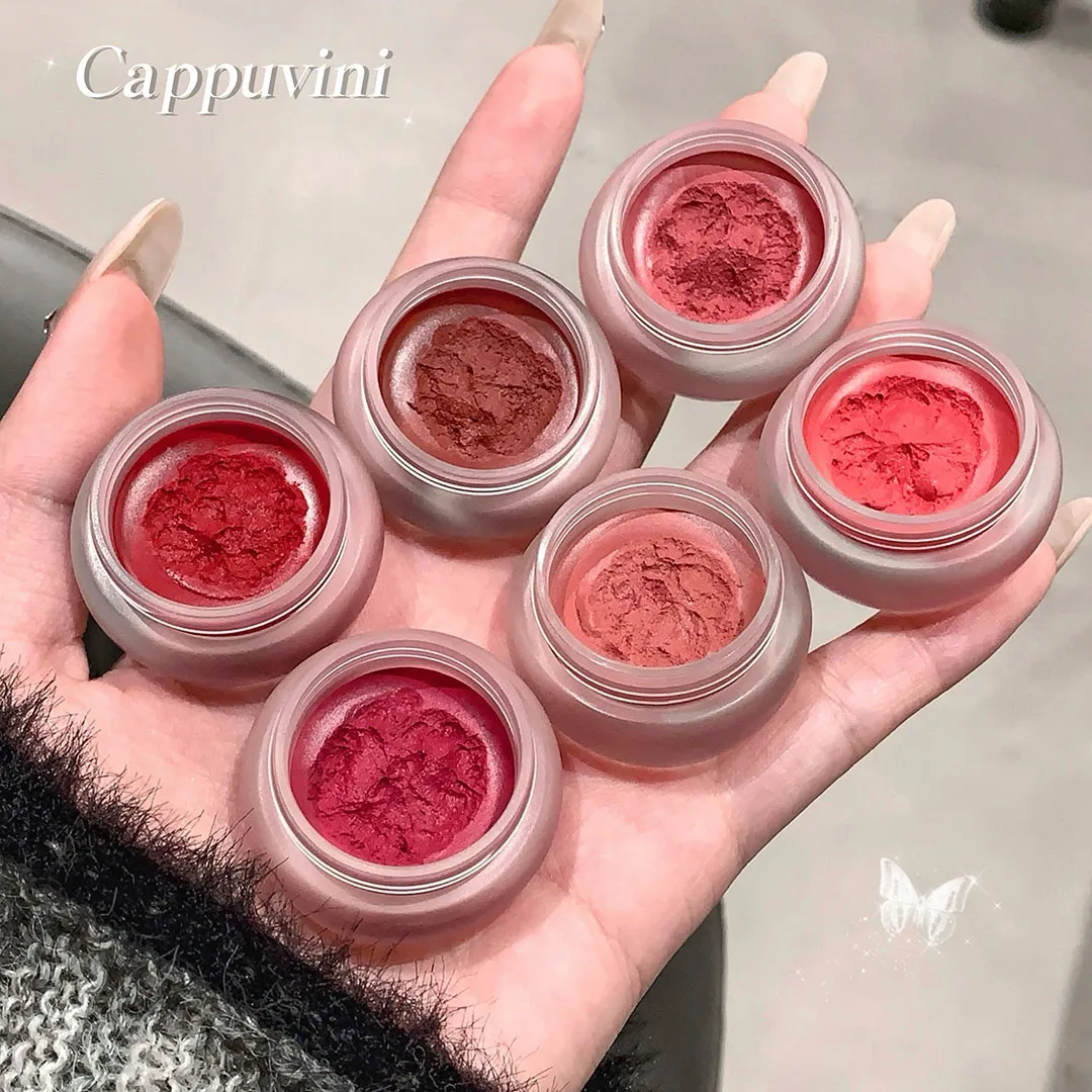 Enlatado lábio lama névoa batom hidratante veludo fosco mousse sólido brilho labial bochecha blush creme matiz lábios maquiagem cosméticos coreano — image 6