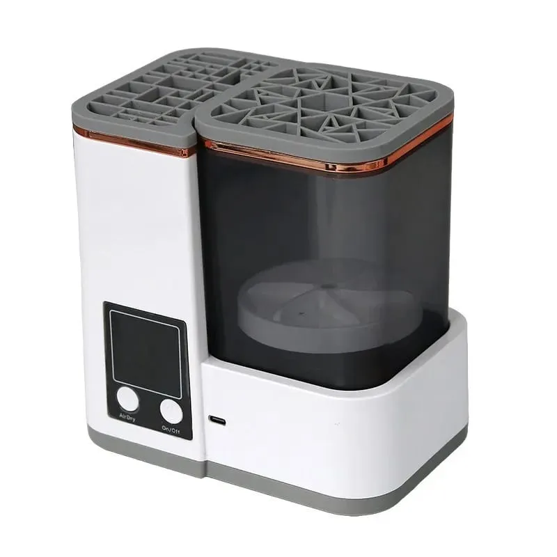 Máquina portátil de limpieza de brochas de maquillaje, lavadora secadora automática, 2 modos de lavado, 2 modos de secado al aire para brochas de belleza, uso doméstico y de viaje — image 6