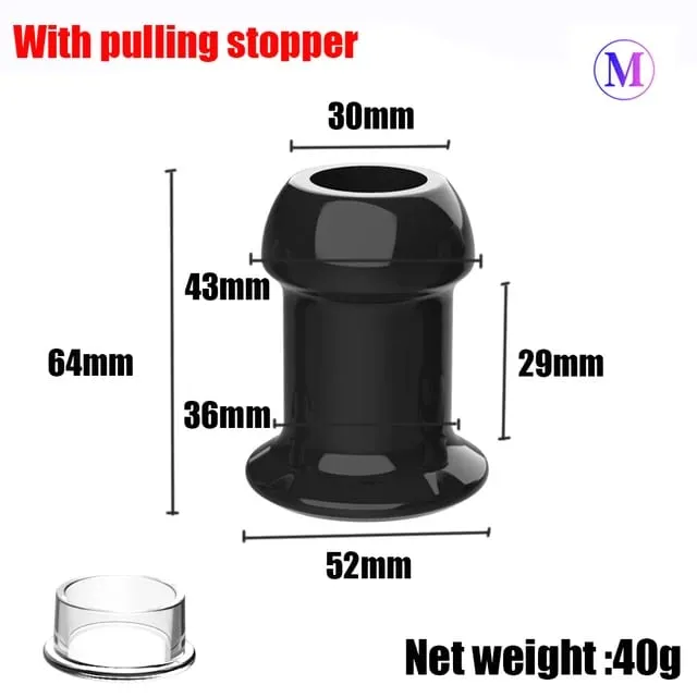 스토퍼가있는 중공 아날 플러그 질 항문 확장기 검경 확장기 Buttplug 전립선 마사지 섹스 토이 여성 남성 게이 — image 13
