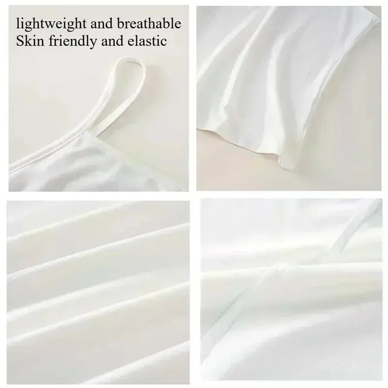 Wanita Musim Panas Spaghetti Strap Cami Tank Top Beach Flip‑flop Seashell Print Tanpa Lengan Kamisol Kasual Percutian Y2K Pakaian Harian Tops — image 7