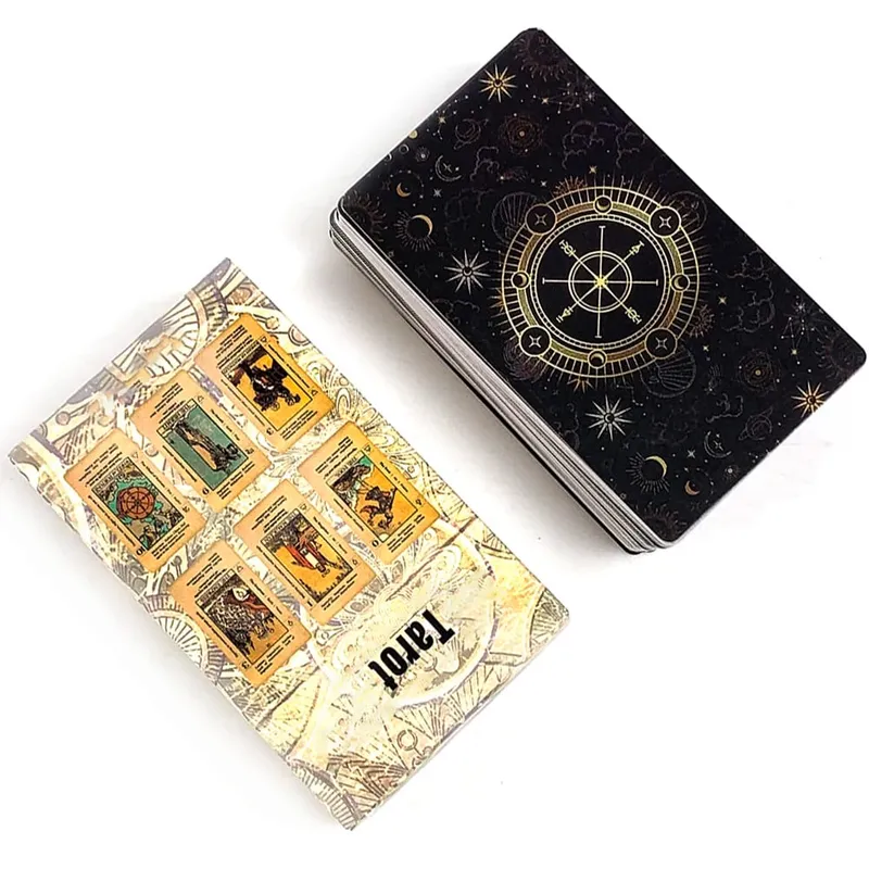 Kad Tarot yang terlaris A 78pcs Kad Permainan Papan Ramalan Ramalan Kata Kunci Dek Antik Permainan Percutian Hadiah Krismas — image 3