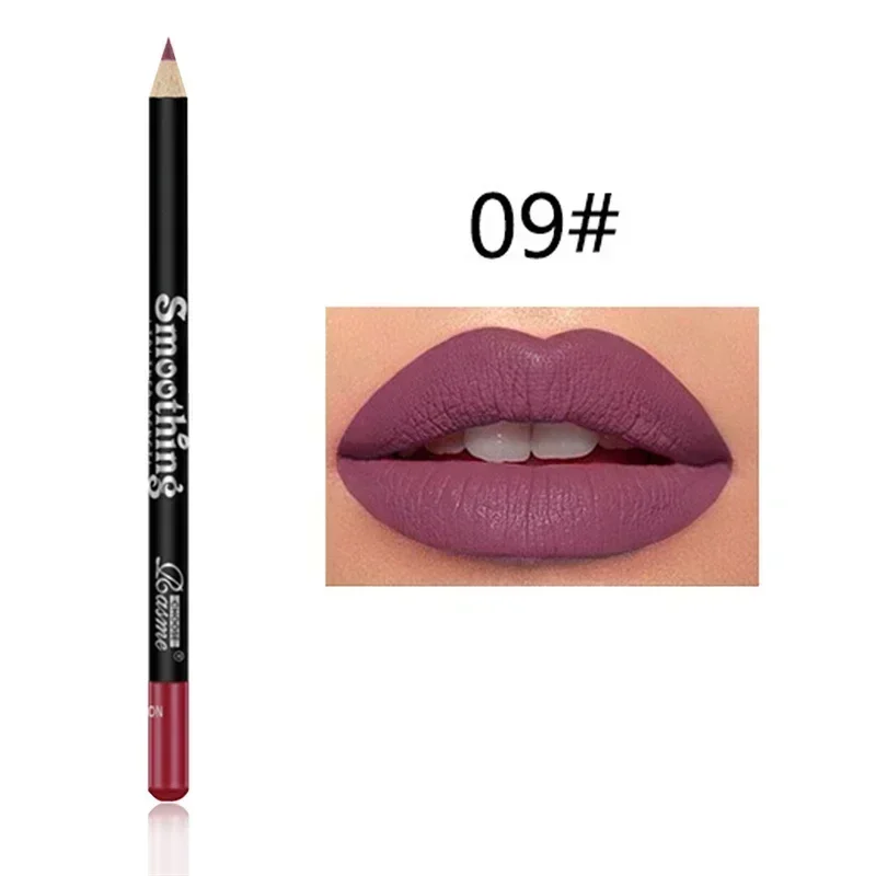 12 Color Matte Lipliner Pencil Long-Lasting Waterproof Plumping Stain Lipstick Natural Brown Lip Liner Professional Makeup — image 18