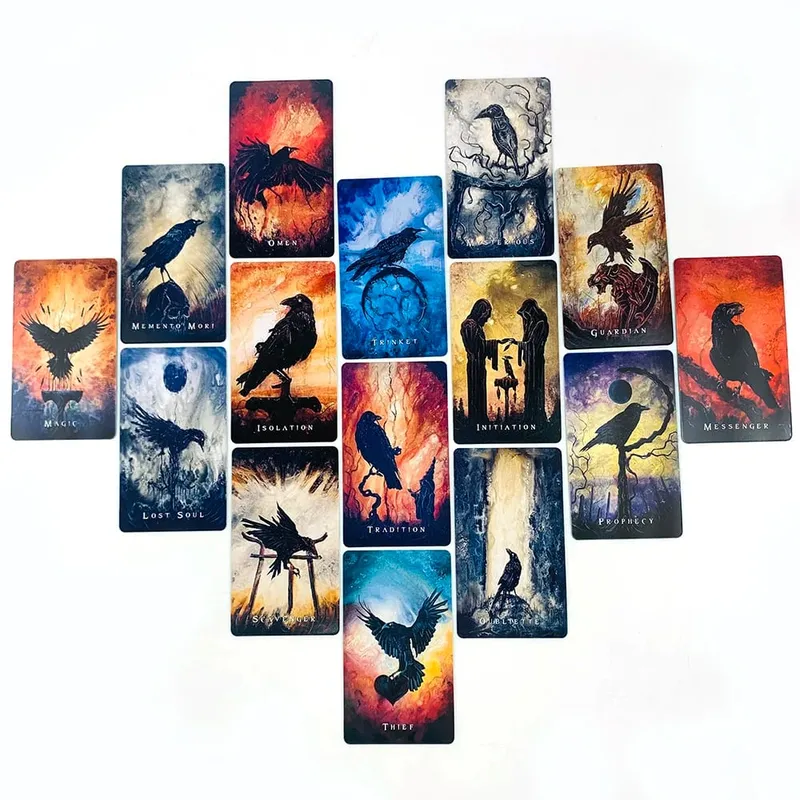 Baralho oracle requintado com 53 cartas, baralho oracle com arte surreal e fantasia, perfeito para adivinhação e presentear — image 5