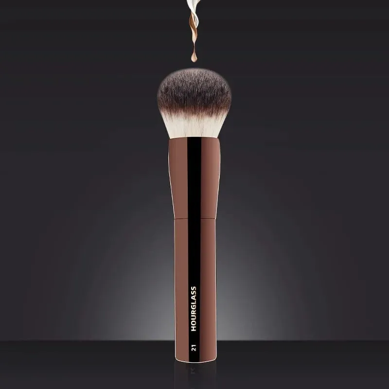 1 قطعة HG Pro Foundation retra فرش مكياج مسحوق كونتور أحمر الخدود يشكلون فرشاة مقبض معدني تسليط الضوء على برونزي الراقية بدون صندوق