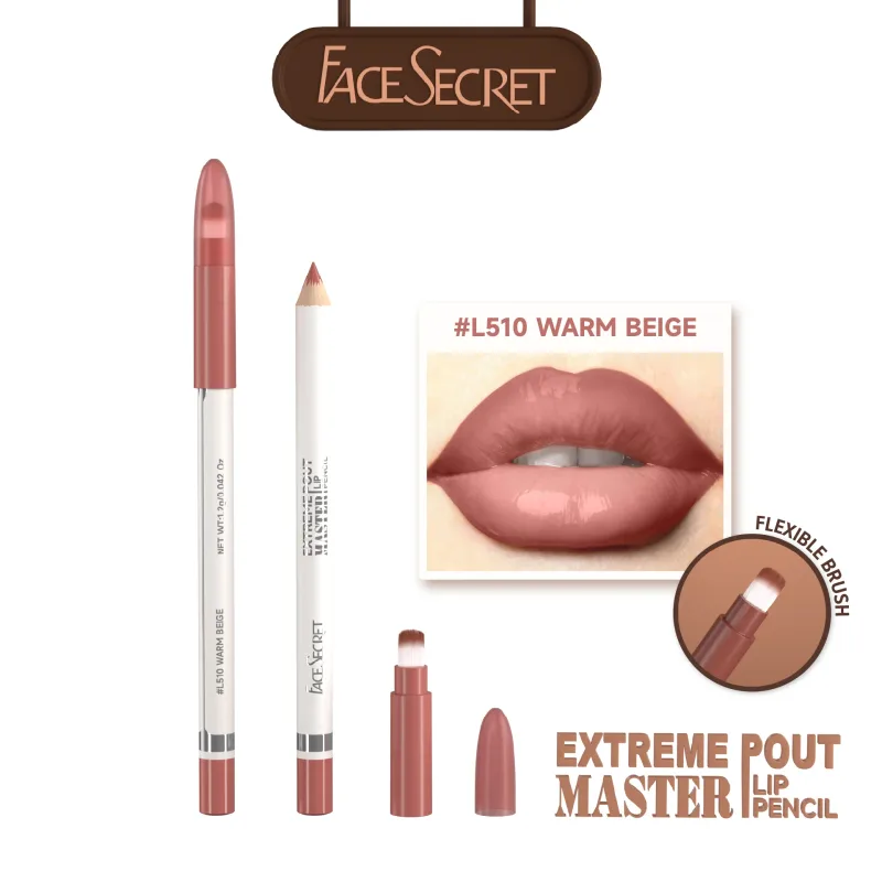 Pena Lip Liner Matte 15 Warna Dengan Kuas Pensil Matte Beludru Tahan Air Tahan Lama - Kit Rias Bibir Aplikasi Halus