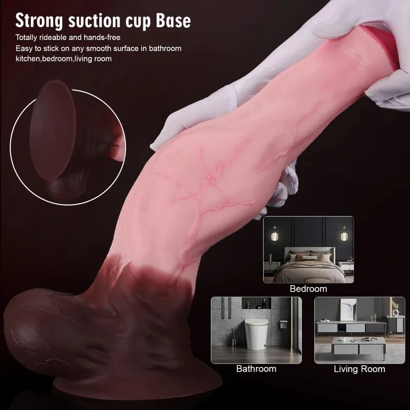 Enorme zachte siliconen knoop paardendildo grote lange realistische dikke zuignap dildo's voor vrouwen mannen grote dieren penis volwassen seksspeeltjes