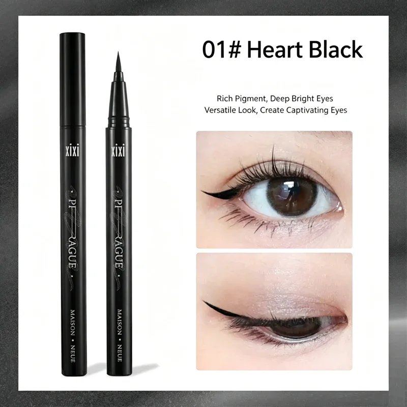 2 kolory makijaż oczu eyeliner w płynie długotrwały wodoodporny i nie blaknący narzędzia do makijażu szybkoschnący eyeliner bez efektu halo