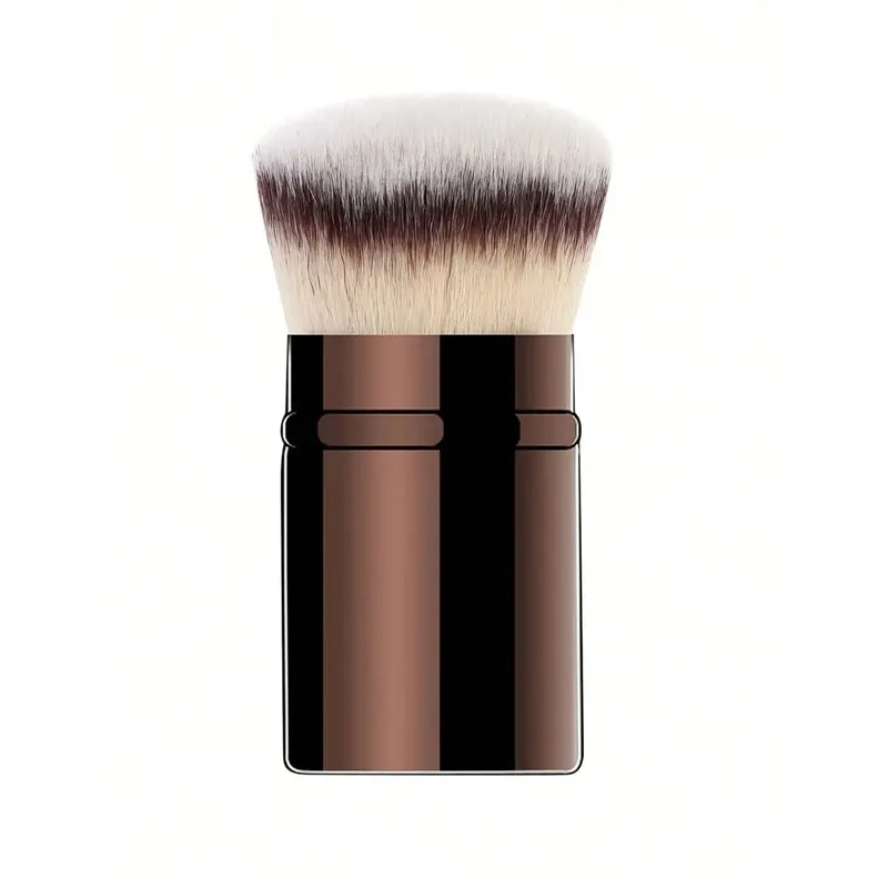 1 pçs retrátil blush escova kabuki fundação pincel macio macio pó contorno pincéis de maquiagem ferramentas de maquiagem portátil — image 3