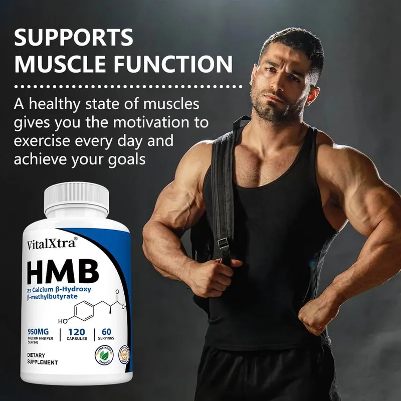 Highly Absorbable HMB Supplement – ​​Supports Muscle and Movement Enhances Strength and Reduces Skeletal Muscle Damage