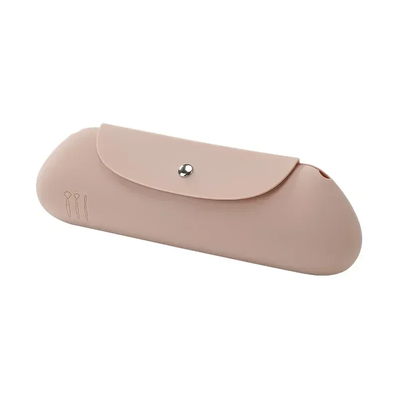 Travel Makeup Brush Holder Silicone Cosmetic Brushes Storage Bag Portable Beauty Sponge Case Makeup Organizer for Travelling