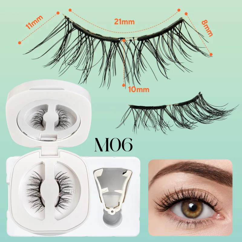Soft Magnetic Eyelashes No Glue Needed Reusable Natural Look 3D Lashes Easy Apply Soft Magnetic Lashes Kit for Eye Makeup — image 8