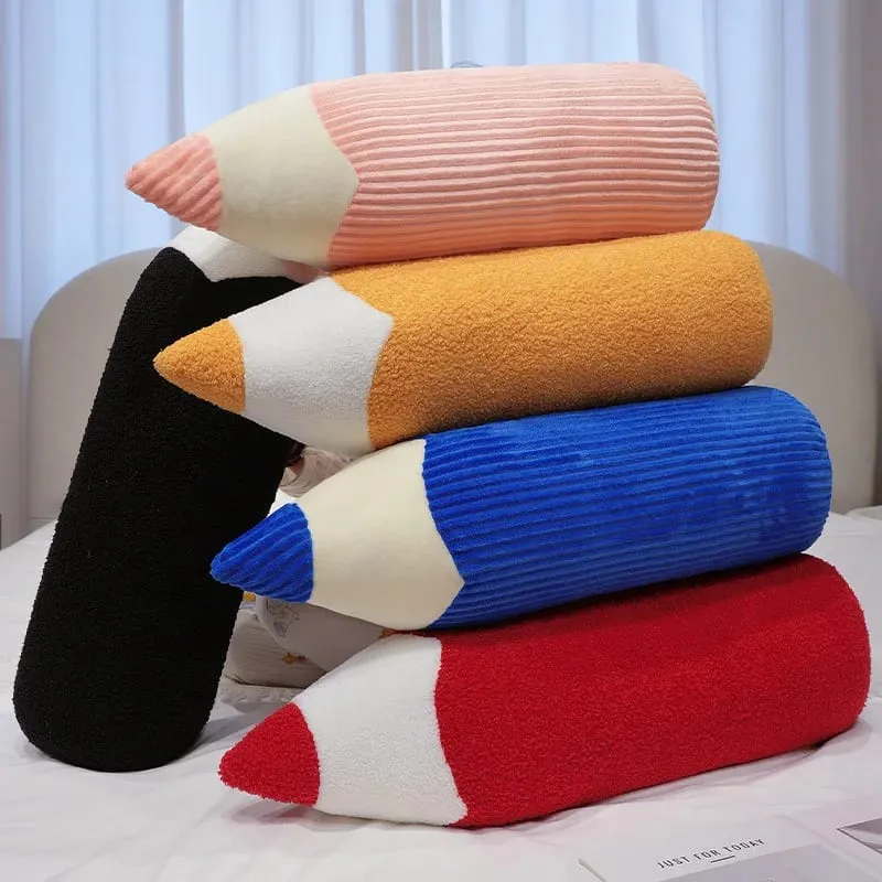70CM Cartoon Colored Pencil Plush Pillow Soft Sofa Room Cushion Simulation Crayon Toys Nice Gifts
