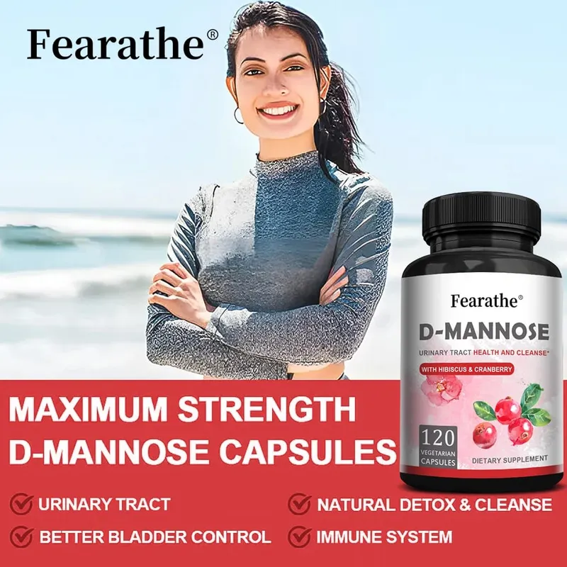 D-Mannose, rein natürliches Nahrungsergänzungsmittel zur Unterstützung der Harnwegsgesundheit, hilft bei der Blasengesundheit. Nahrungsergänzungsmittel, 120 Kapseln — image 7